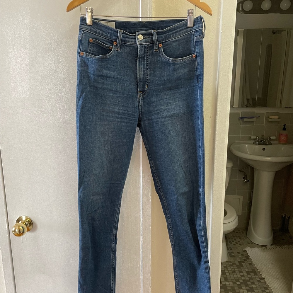 Gap jeans, straight fit, high waisted, size 27/4T